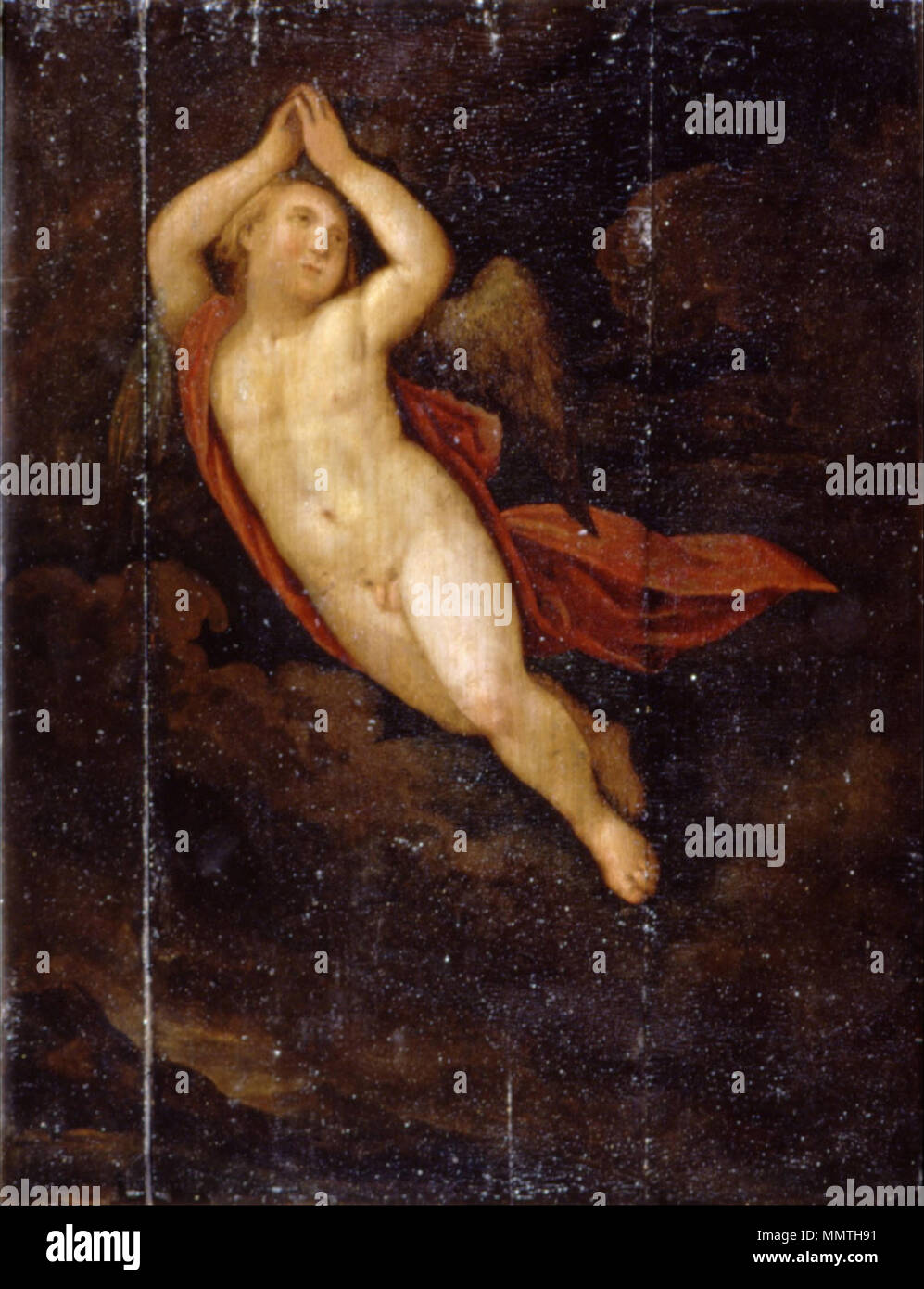 Winged Figure. Before 1686. British - Winged Figure - Google Art Project Stock Photo