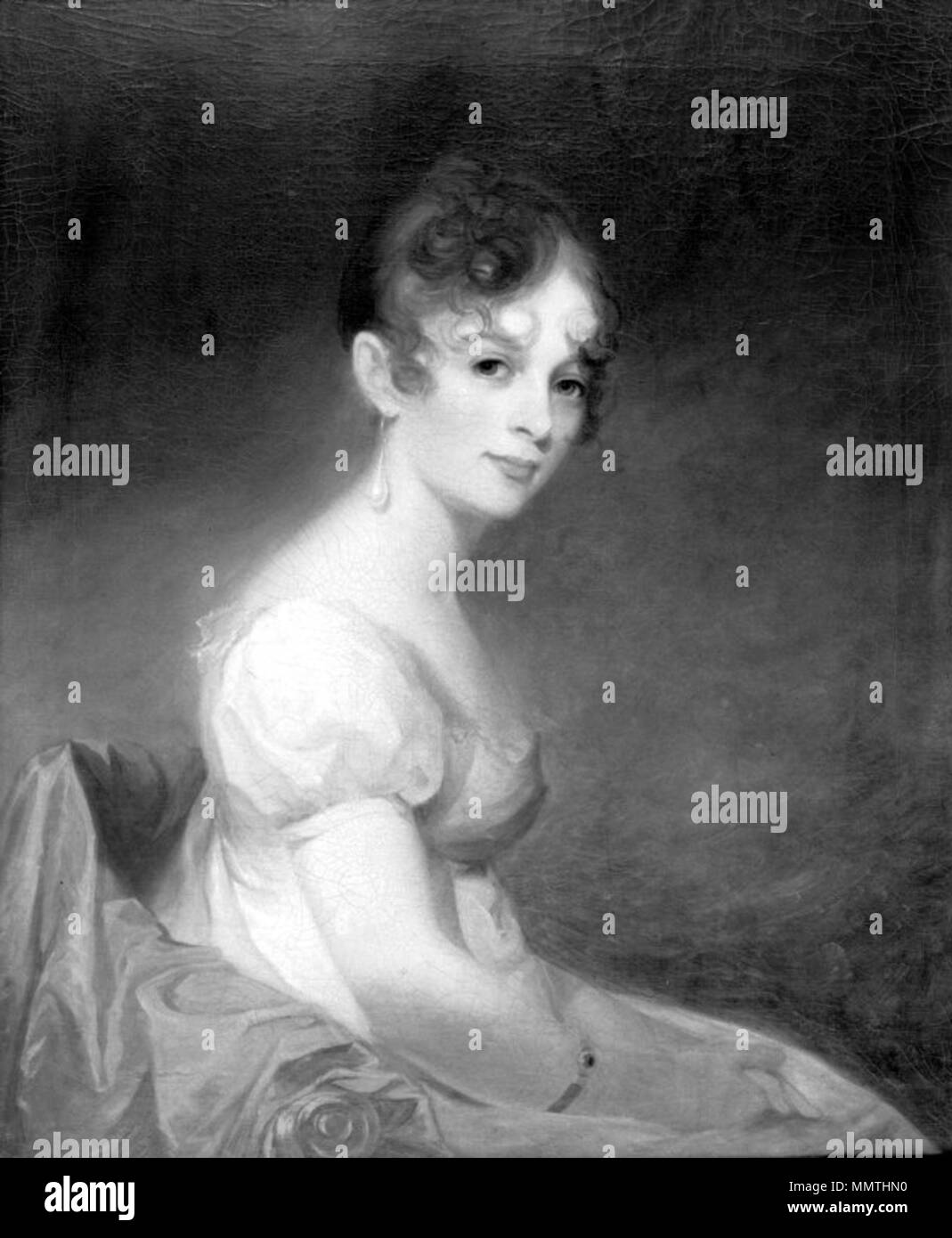 Anne W. Waln. circa 1808. Brooklyn Museum - Anne W. Waln - Thomas Sully - overall Stock Photo