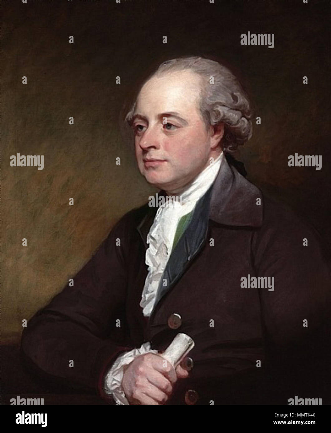 Portrait of Thomas Robinson, 2nd Baron Grantham (1738-1786). circa 1770. Thomas Robinson 2nd Baron Stock Photo