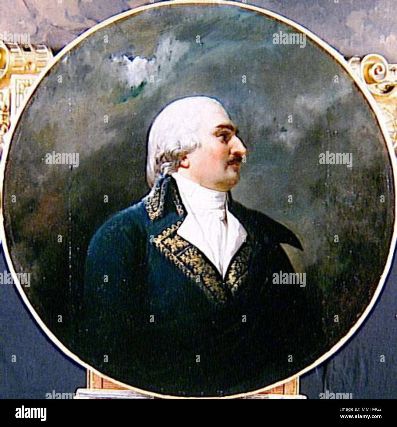 Général AUGUSTE MARIE HENRI PICOT, COMTE DE DAMPIERRE, MARECHAL DE CAMP EN 1792 (1756-1793) Stock Photo