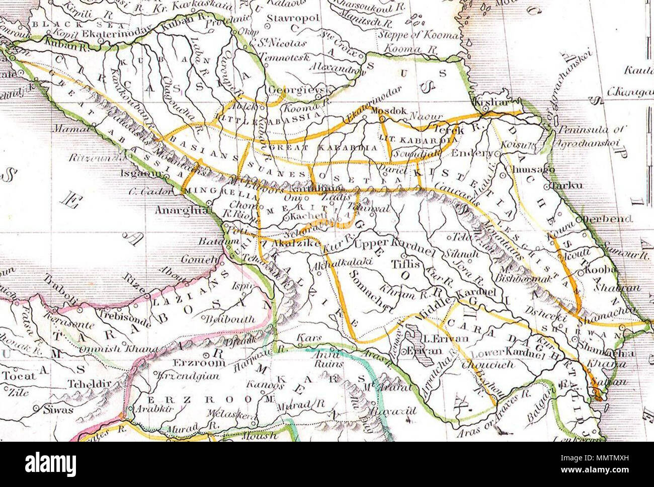 Карта кабардинская. Кабарда на карте 18 век. Английская карта 1835 года Кавказа. Карта Кавказа 1850 года. Карта Кавказа 1800 года.