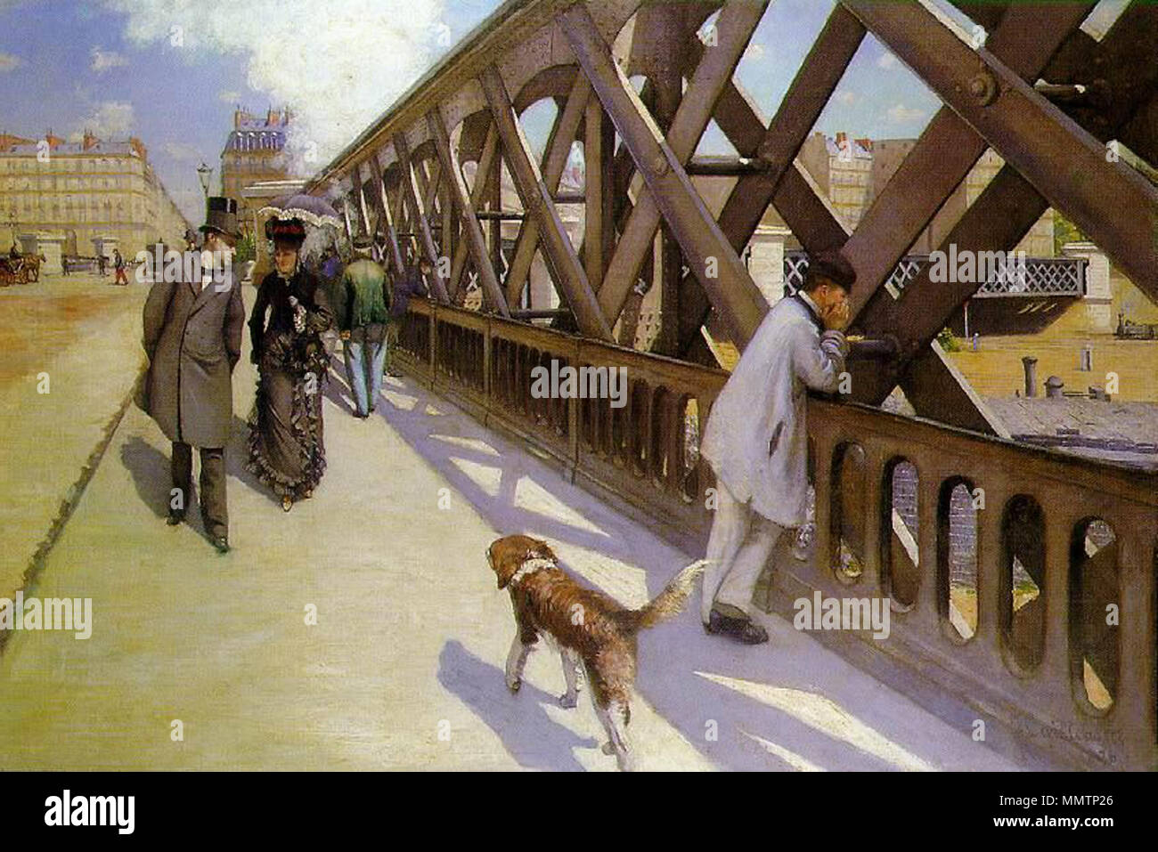 アルベール・ルブール、「LES LAVEUSES A PONT-DU-CHATE Français : Le pont de l'Europe . English: c. 1876