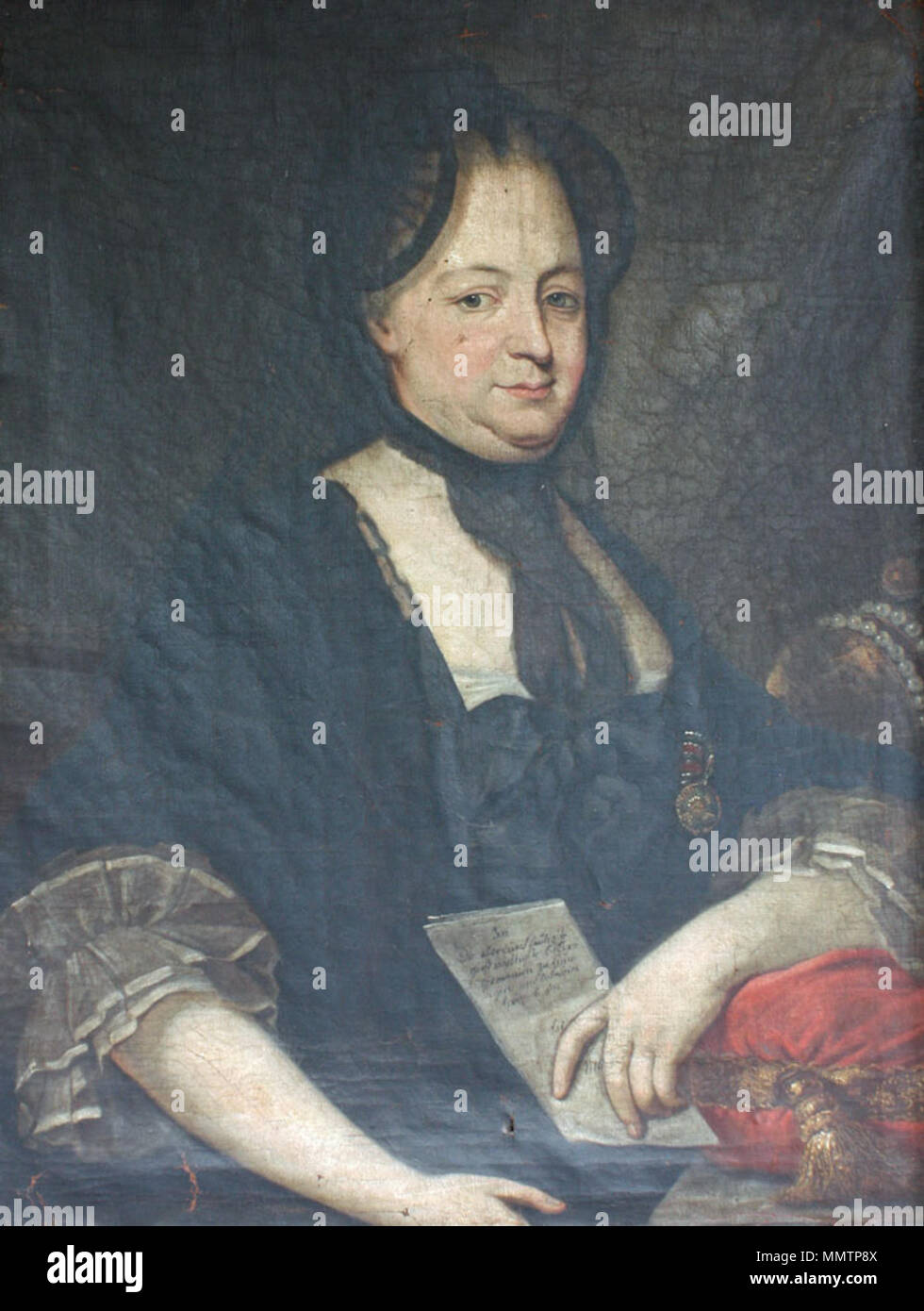 . Deutsch Kaiserin Maria Theresia in Witwentracht English Portrait of