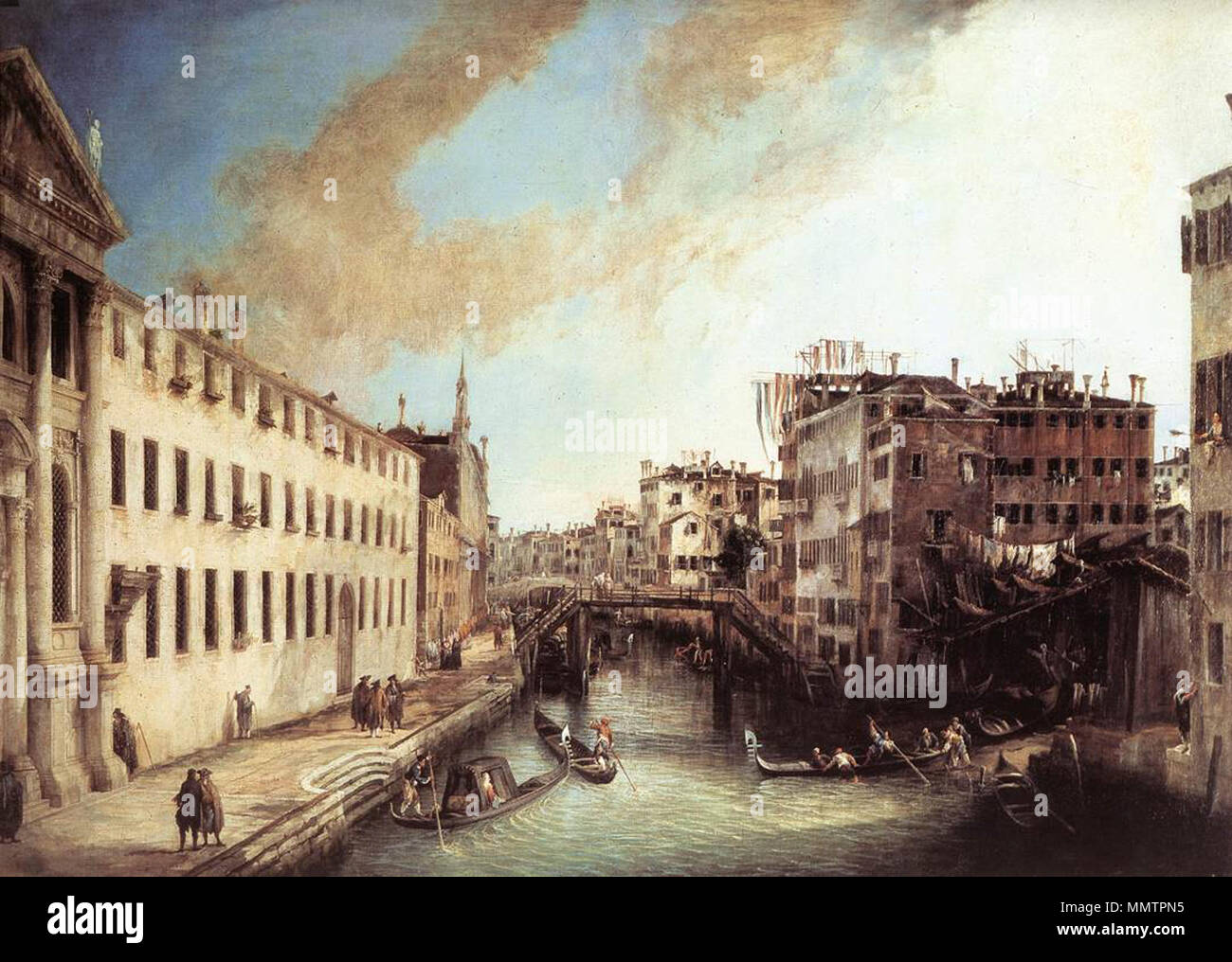 Rio dei Mendicanti. between 1723 and 1724. Rio dei Mendicanti Stock