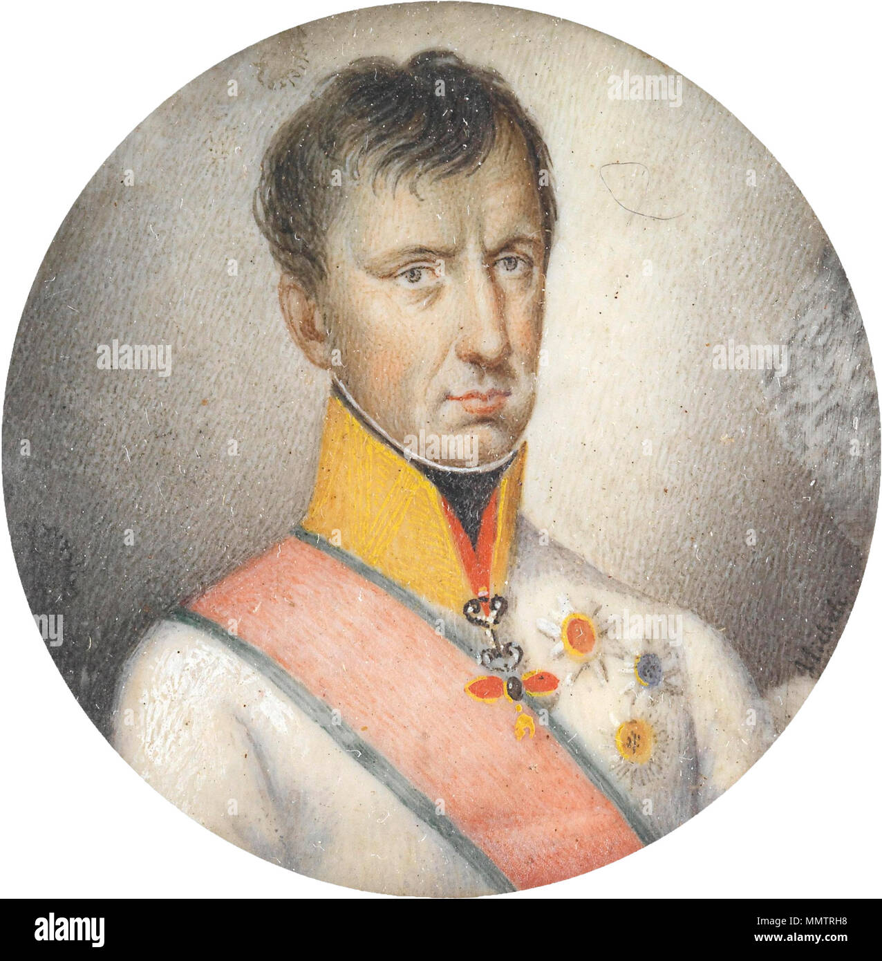 Porträtminiatur Leopold II von Toskana Stock Photo - Alamy