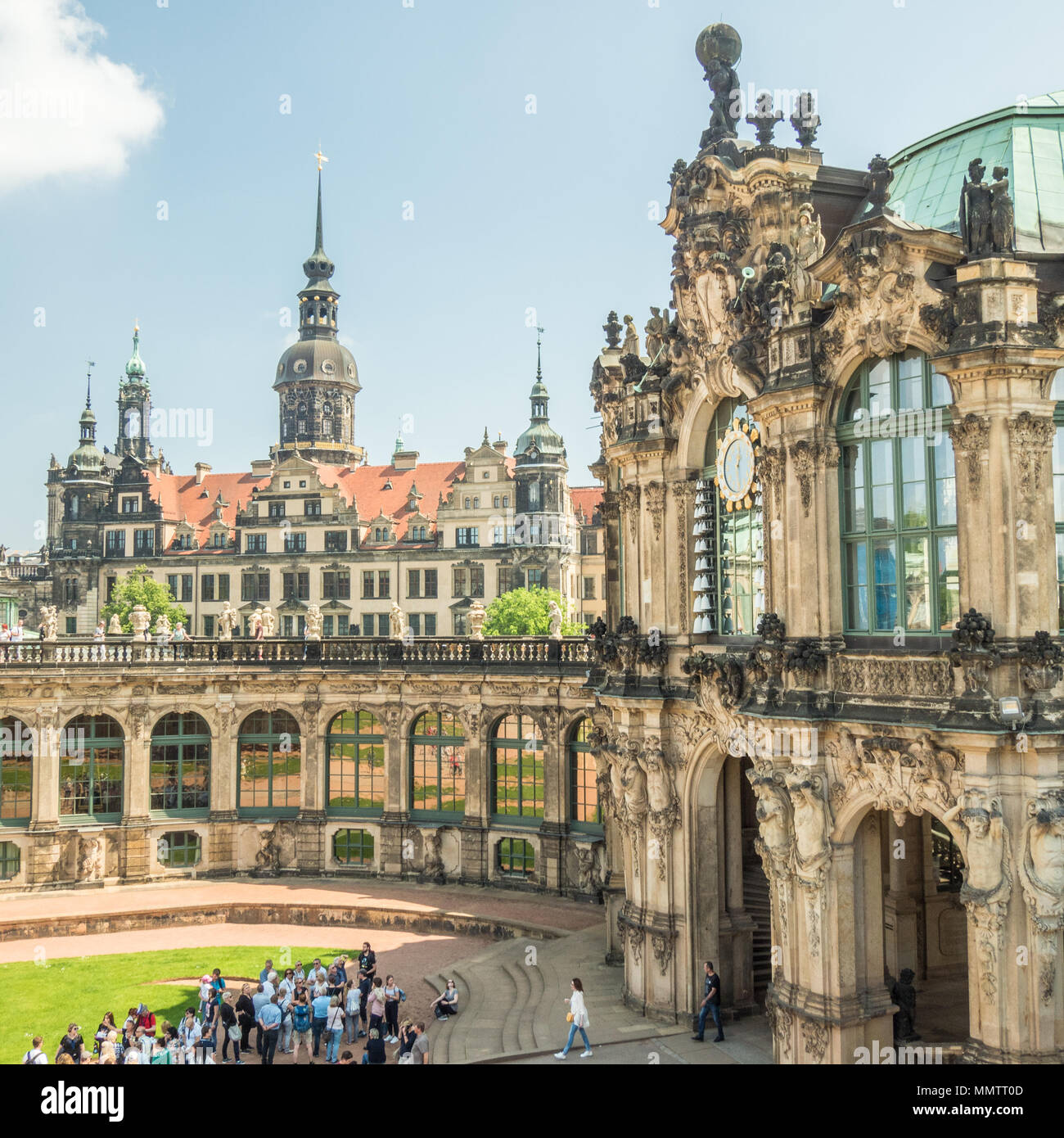 The Baroque "Zwinger Palace" in Dresden, Germany Stock Photo Alamy