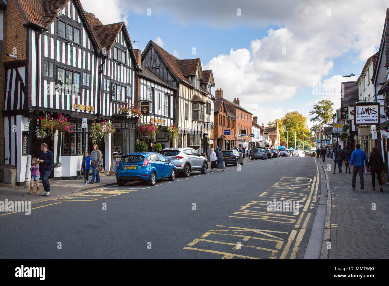 Stratford upon Avon Sheep Street Stock Photo Alamy