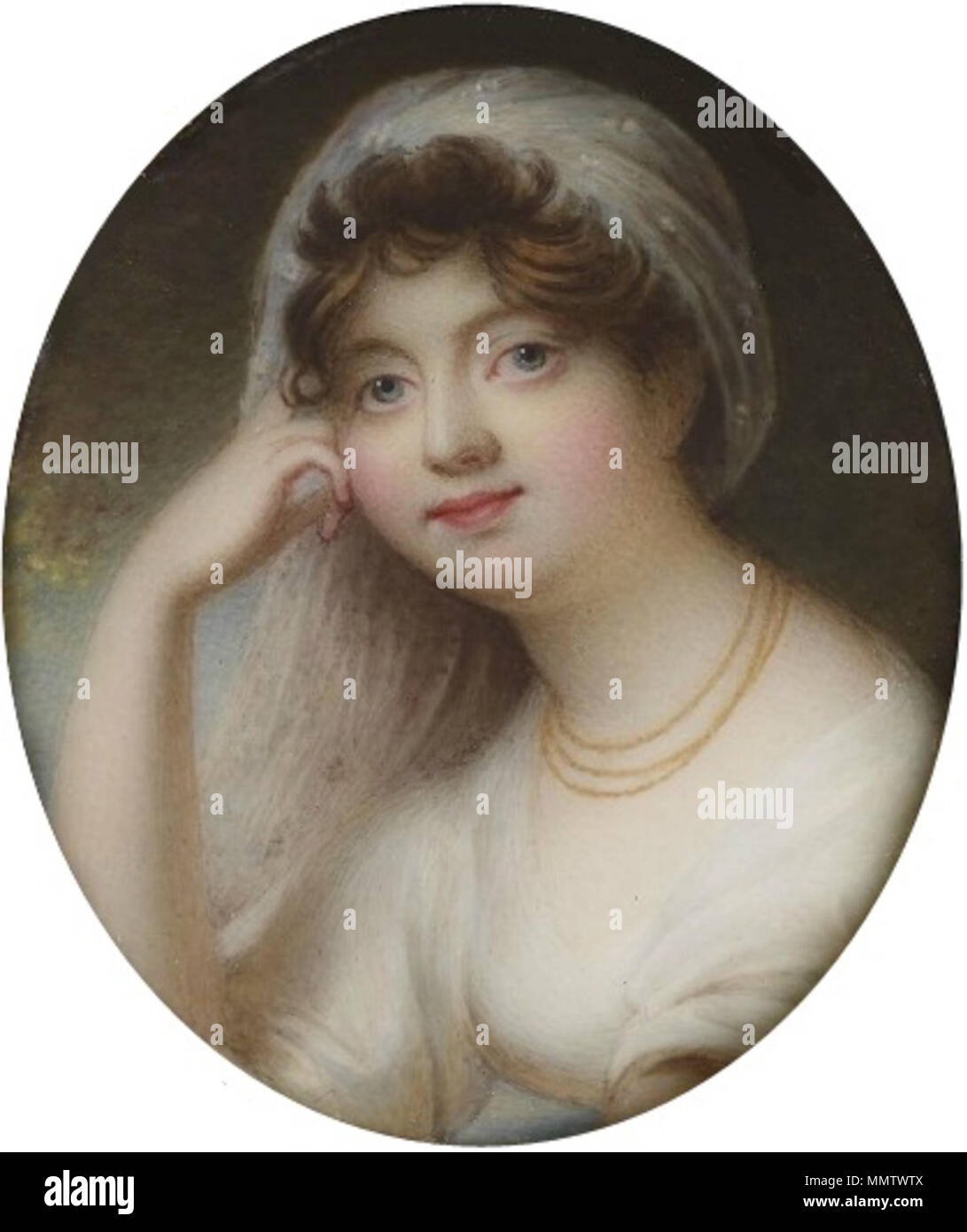 .  English: Portrait of Princess Sophia of Gloucester (1773-1844)  . circa 1846. Sophia Matilda of Gloucester by Haslem Stock Photo