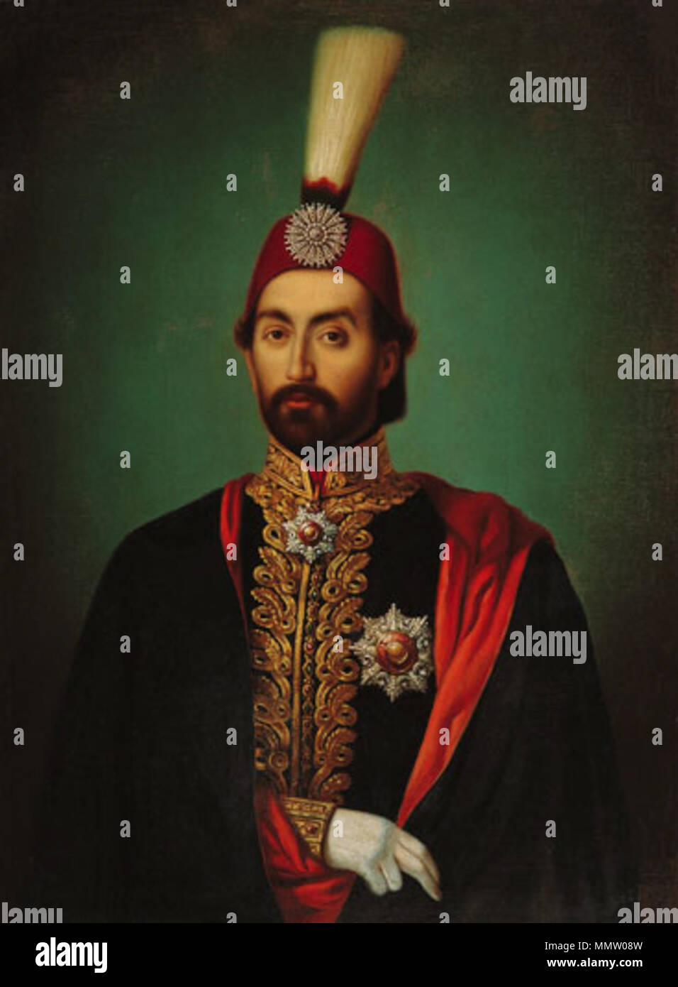 English: Sultan Abdülmecid. 1850-1859. Sultan Abdulmecid Pera Museum 3 b Stock Photo