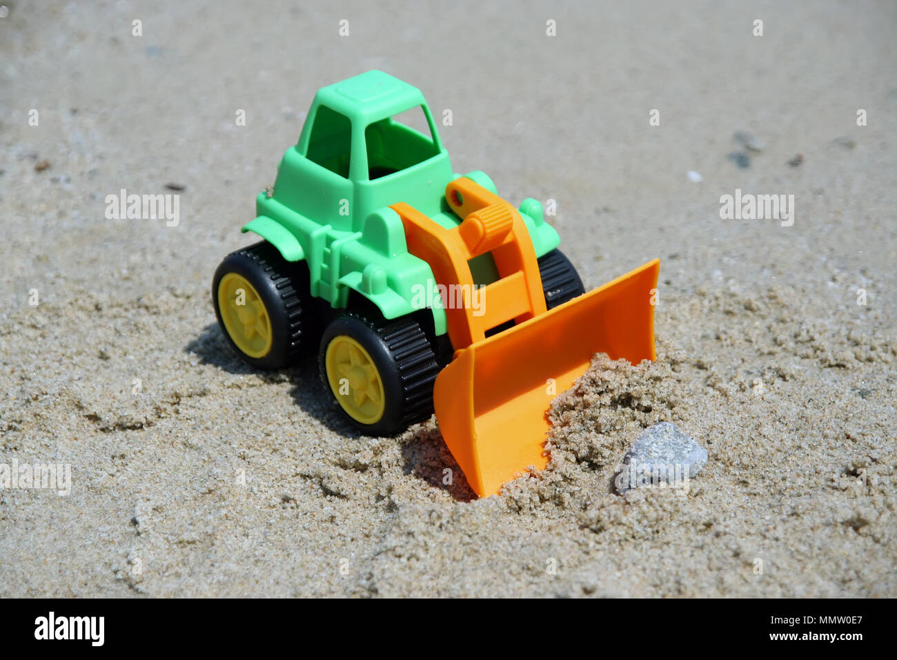 small toy bulldozer