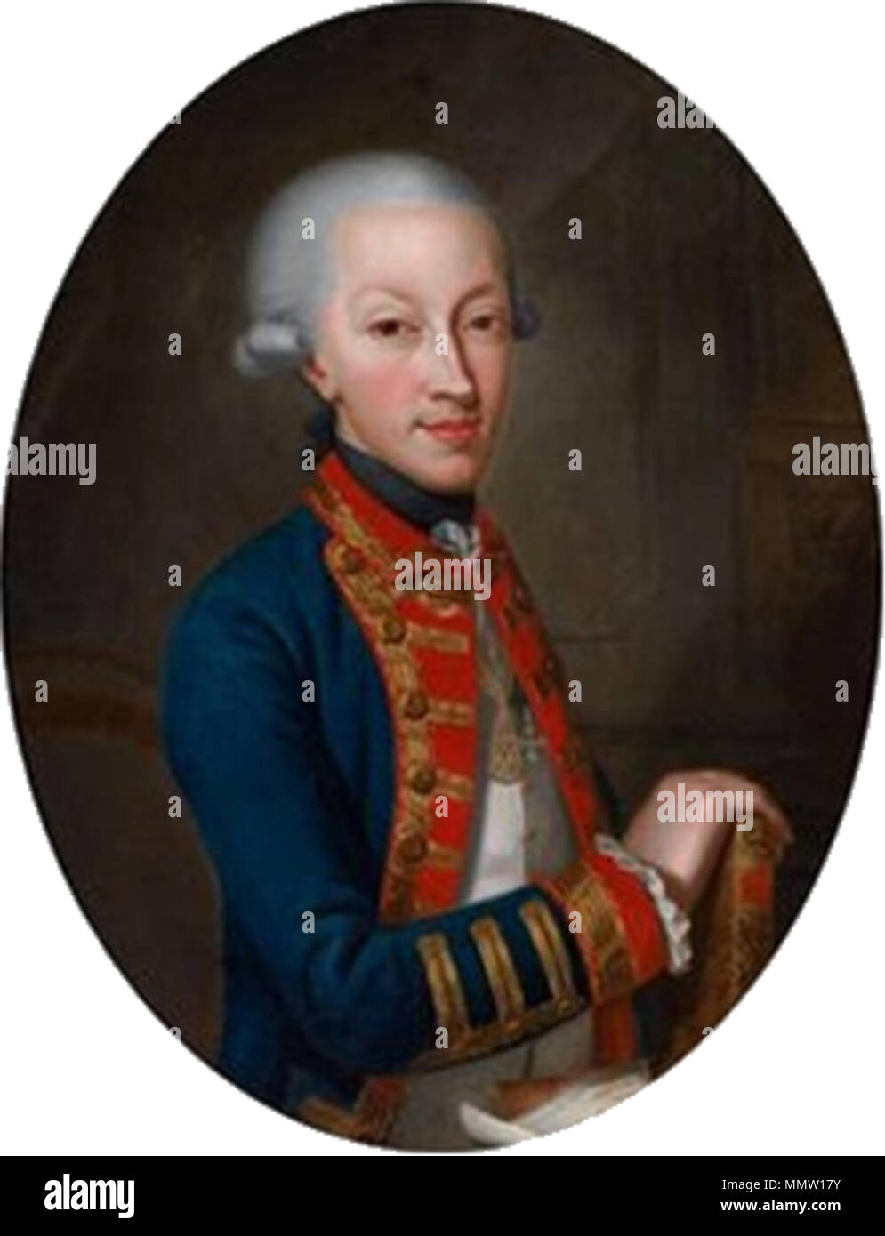 . Français : Portrait de Charles Emmanuel IV of Sardinia (1751-1819) CharlesEmmanuel IV by Panealbo Stock Photo