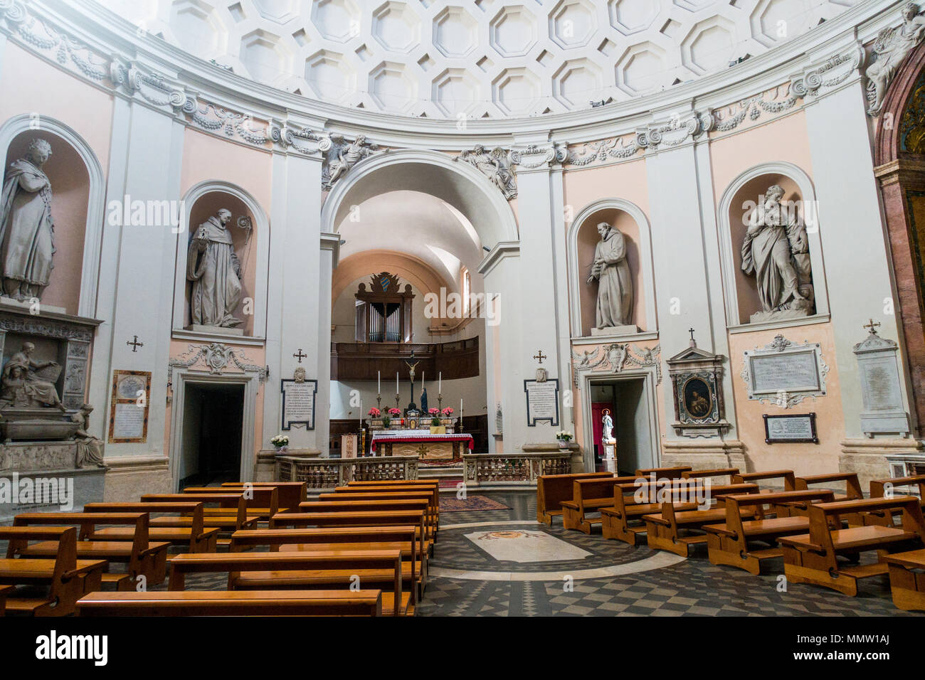 Rome Italy 2018 - San Bernardo alle Terme is an abbatial church in Rome, Italy. Stock Photo
