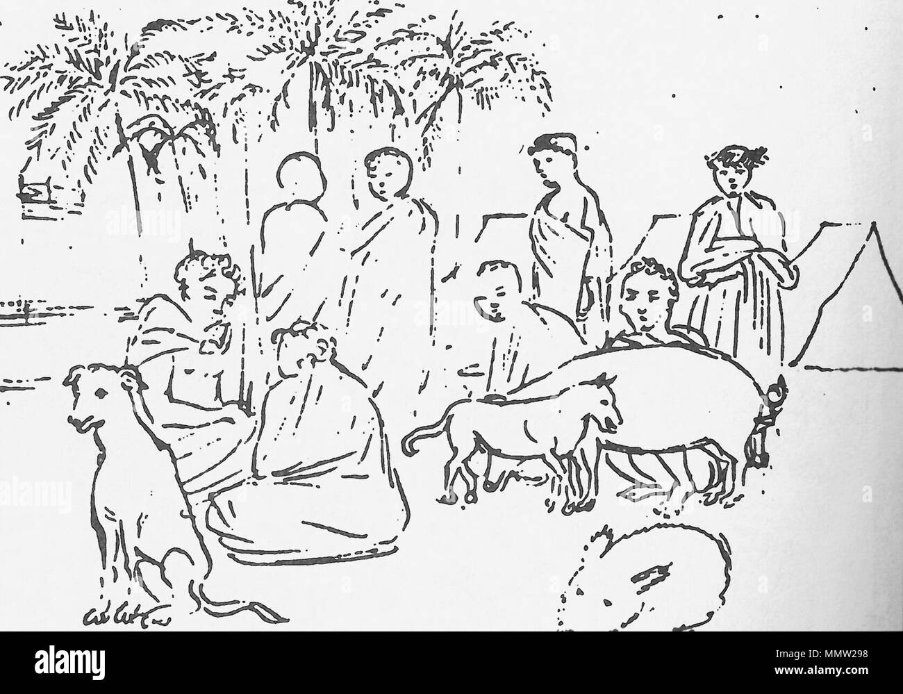 Funny Small Dog Sketch For Your Design