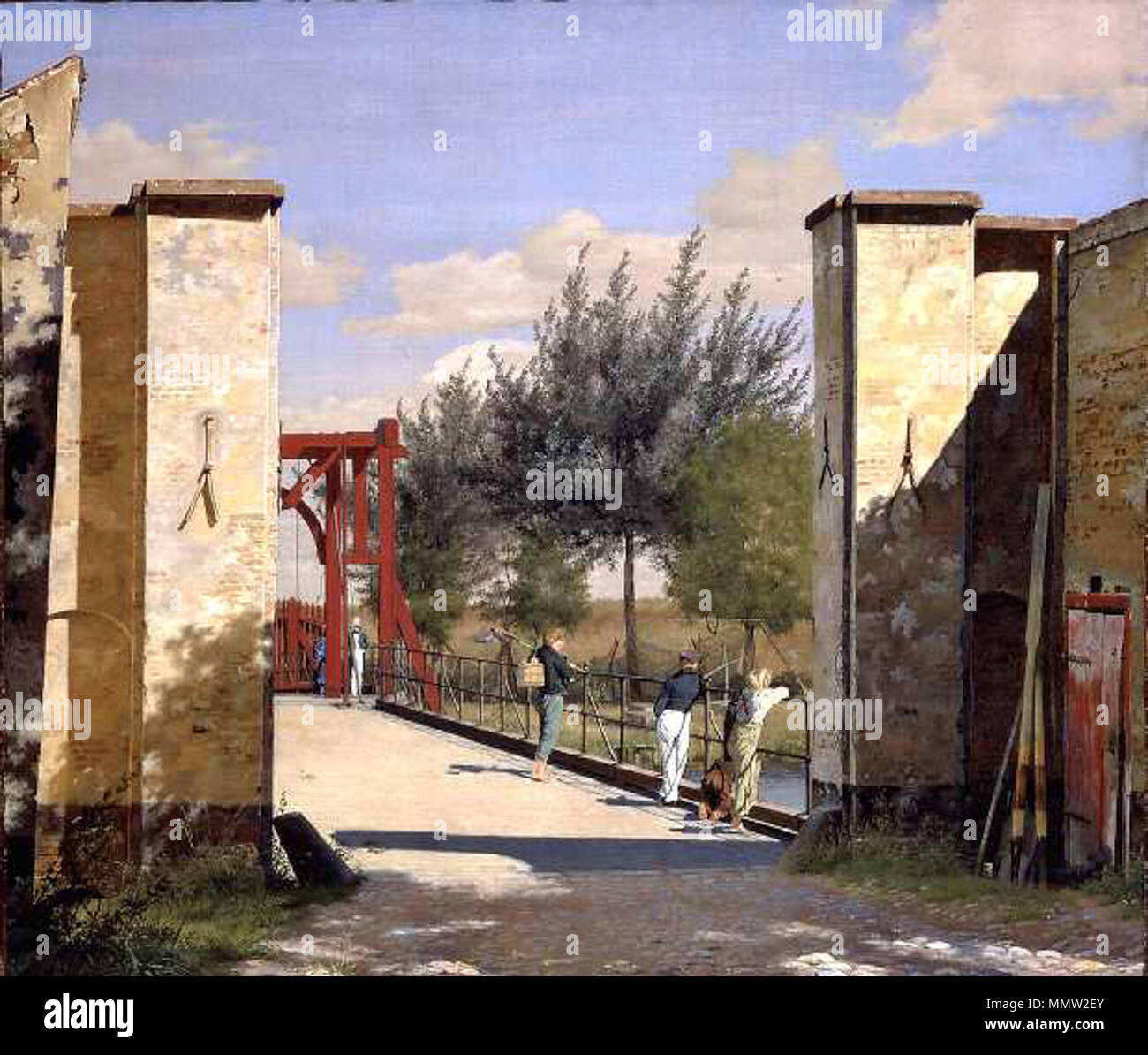 Christen Købke The North Gate of the Citadel Stock Photo Alamy