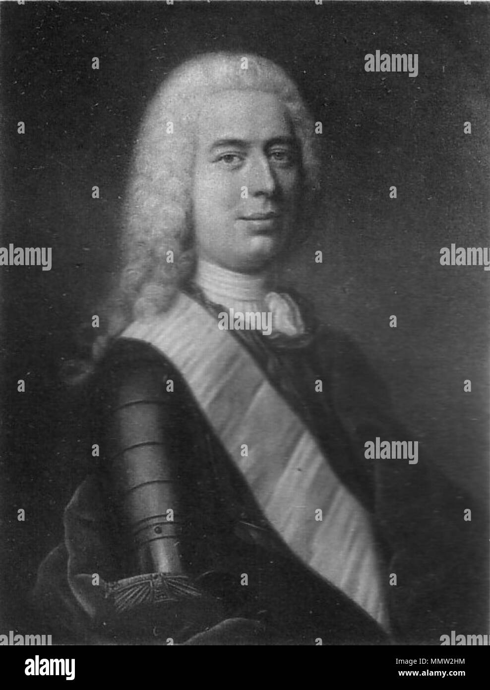 . Christian Ditlev Reventlow (1710-1775), Danish Count, estate owner, judge etc.  . 18th century. Christian Ditlev Reventlow 1710-1775 01 Stock Photo