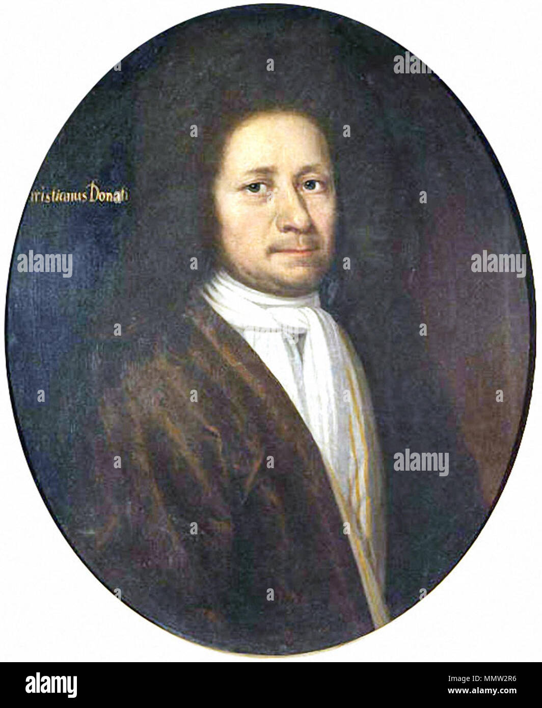 . English: Christian Donati (1640-1694) german Logician Deutsch: Christian Donati (1640-1694) deutscher Logiker  . circa 1684. Unknown Christian-Donati Stock Photo