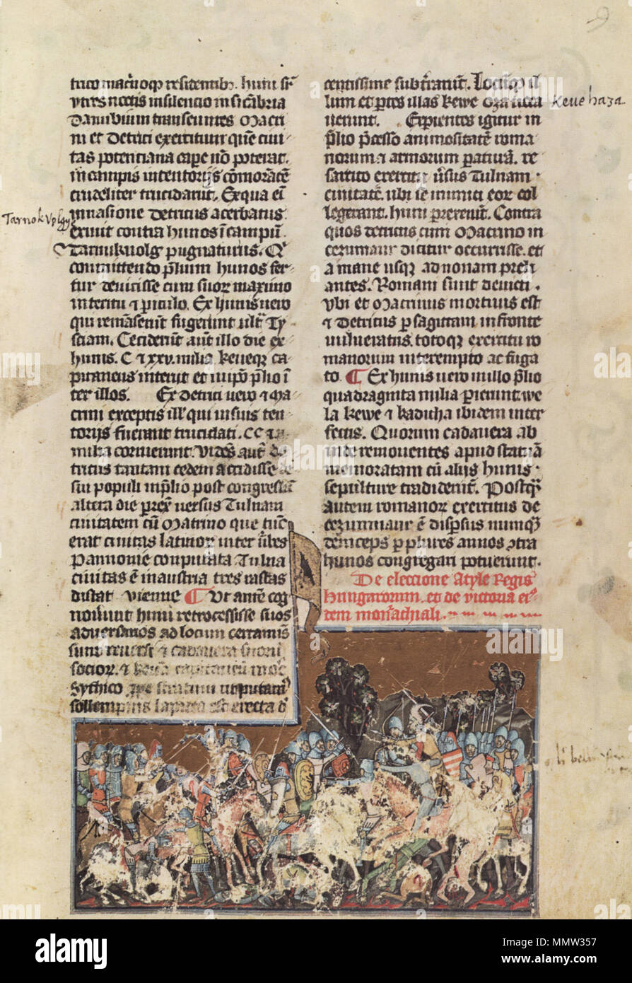 . English: Illuminated Chronicle; Chronicon Pictum; Képes Krónika ...