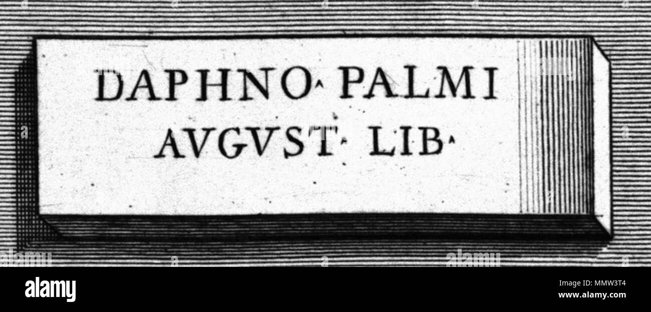 CIL VI 4117 (Le antichità Romane, Piranesi) Stock Photo