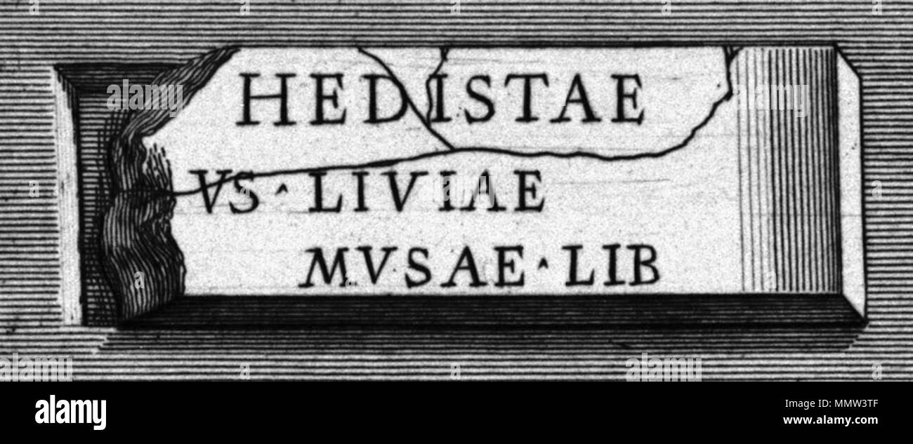 CIL VI 4131 (Le antichità Romane, Piranesi) Stock Photo