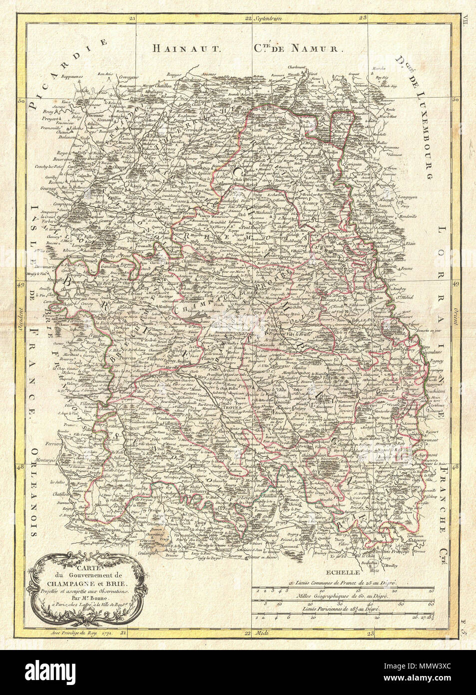 English A Beautiful Example Of Rigobert Bonne S Decorative Map Of The French Winemaking Region Of Champagne And The Cheese Making Region Of Brie Covers The Departments Of Champagne And Brie From English A Beautiful Example Of Rigobert Bonne S Decorative Map Of The French Winemaking Region Of Champagne And The Cheese Making Region Of Brie Covers The Departments Of Champagne And Brie From