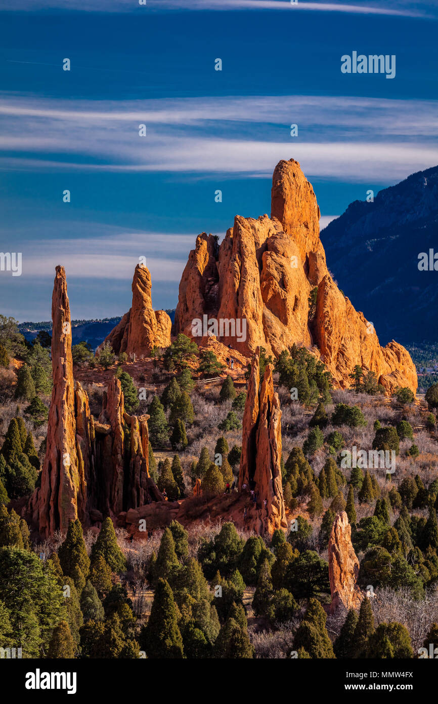 Calorado Rocks MARCH 8, 2017 GARDEN OF THE GODS, COLOARDO SPRINGS, CO, USA - a ...