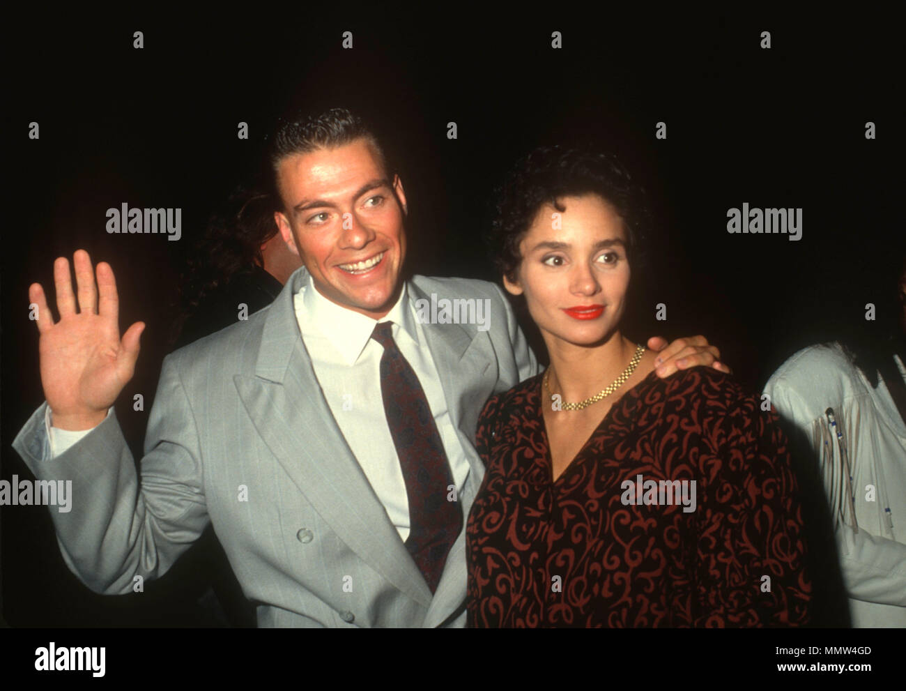 Jean claude van damme wife gladys hi-res stock photography and images