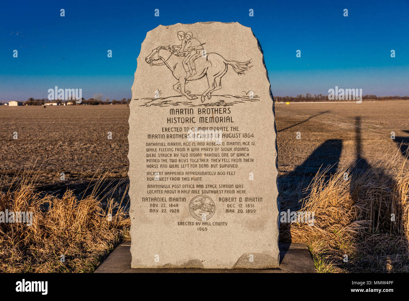 Martin Brothers Historic Memorial, Occured August 1864, Hall County