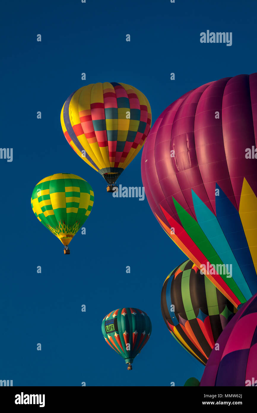 OCTOBER 7, 2017 - Albuquerque, New Mexico - Colorful Hot Air Balloons at  the Albuquerque Balloon Fiesta Stock Photo - Alamy