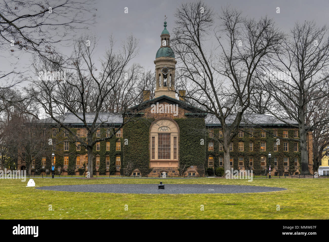 Nassau Hall, a national landmark in Princeton University. Nassau Hall (or Old Nassau) is the