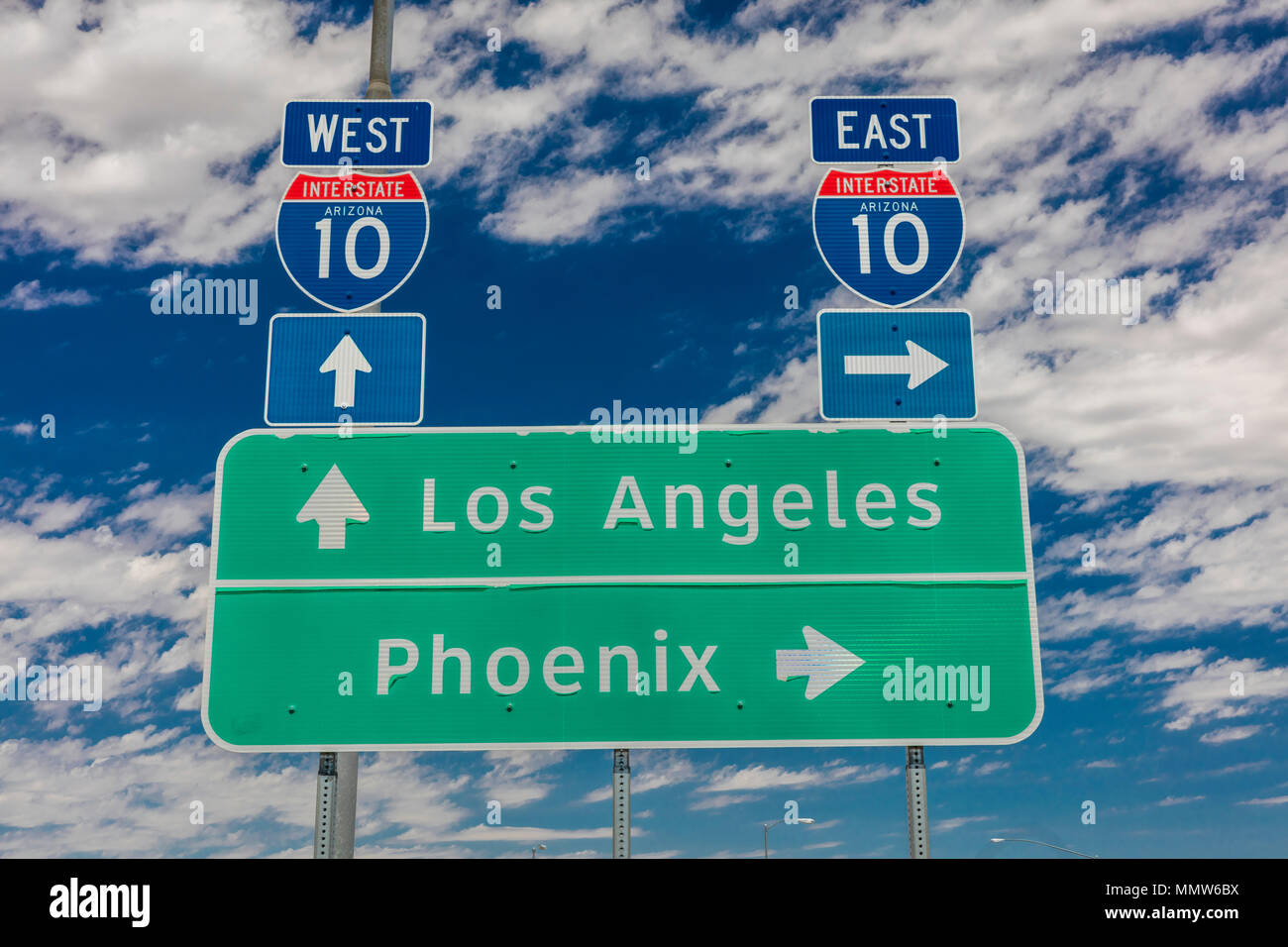 Interstate 10 Sign Stock Photos & Interstate 10 Sign Stock Images - Alamy