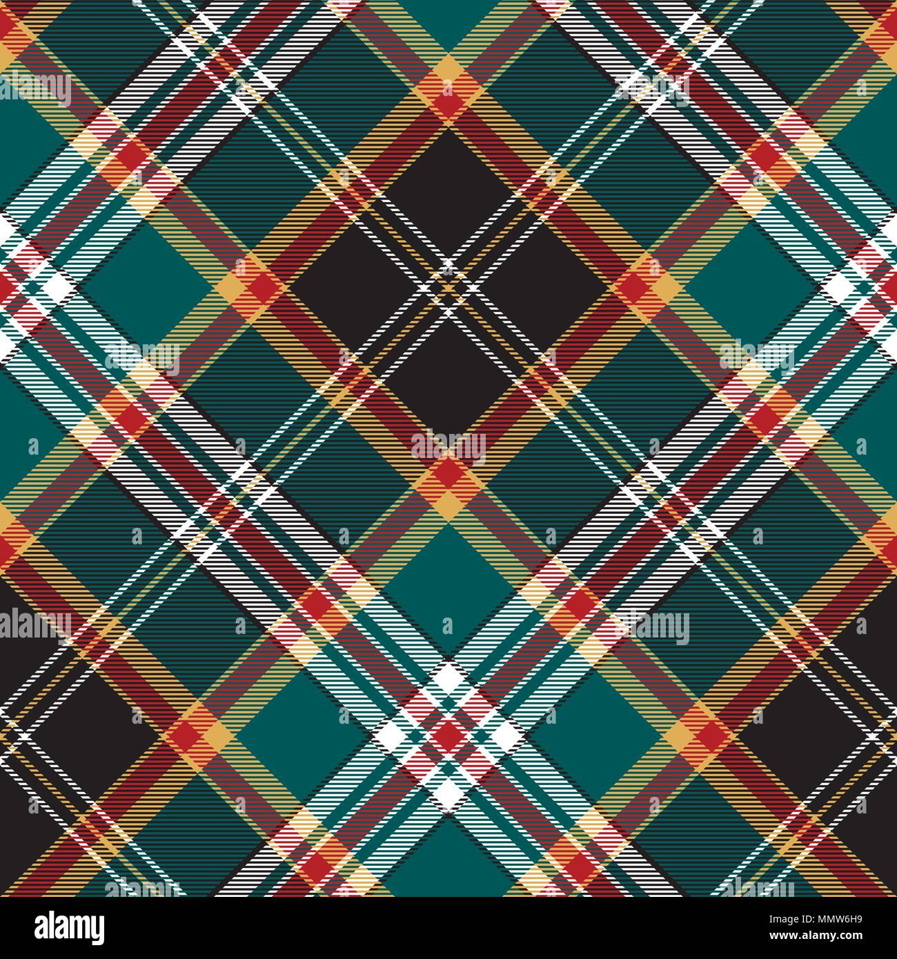 Diagonal fabric texture seamless pattern check plaid. Vector ...
