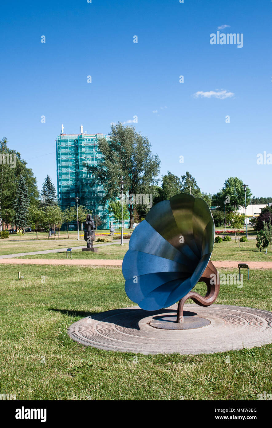 Park musical instruments. Druskininkai. Lithuania Stock Photo - Alamy