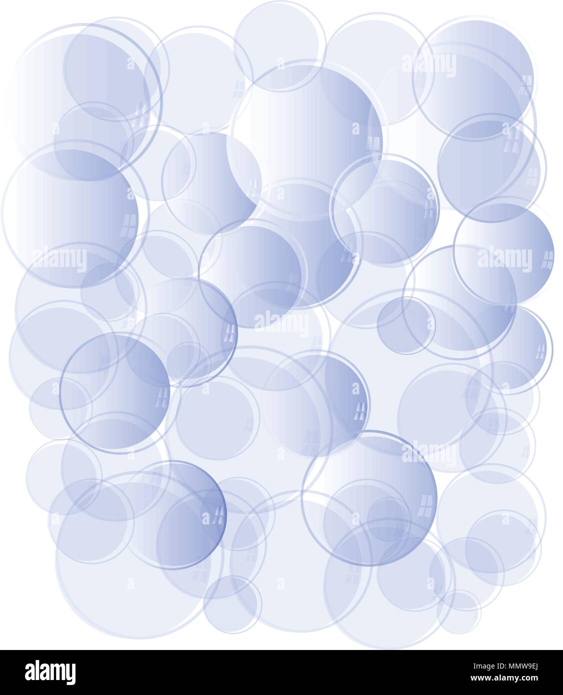 blue soap bubbles vector Stock Vector