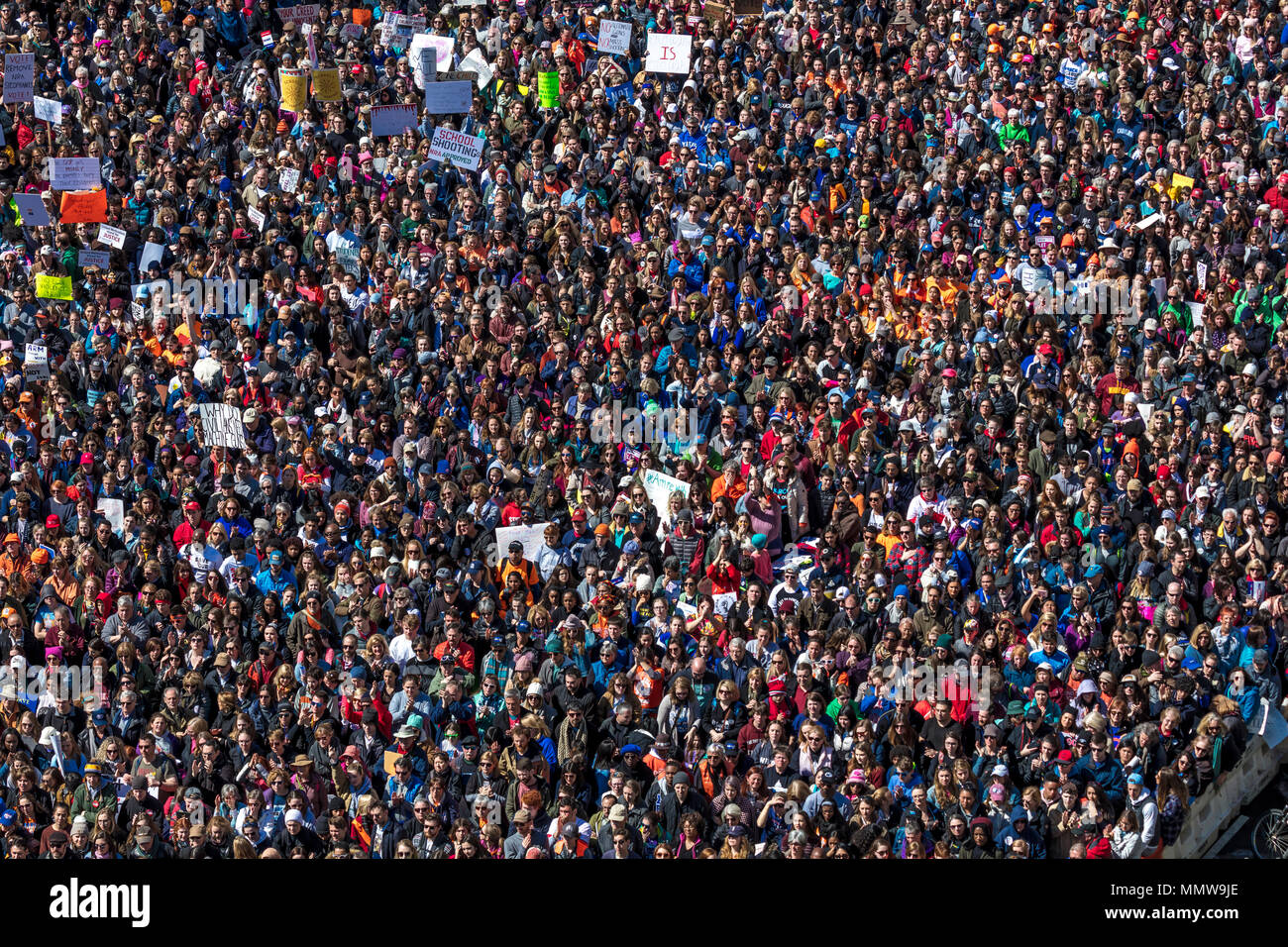 MARCH 24, 2018: Washington, D.C. Hundreds Of Thousands Gather On ...