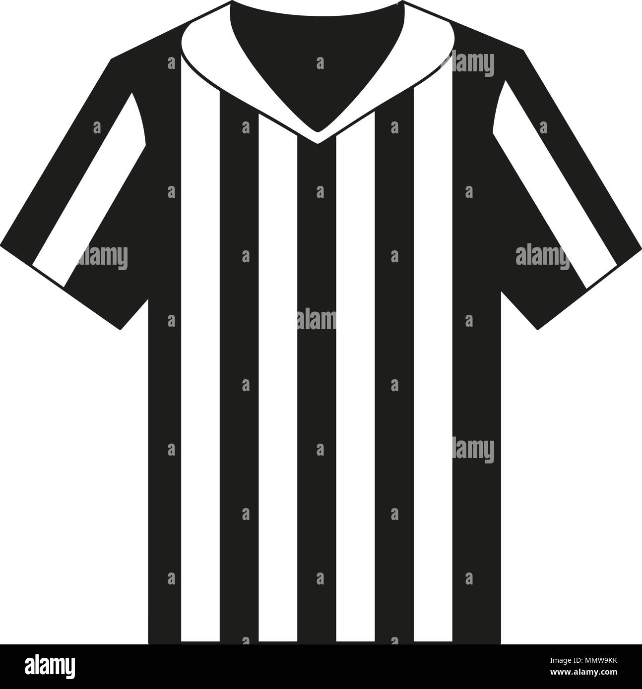 Referee Shirt with collar and whistle Stock Vector Image & Art - Alamy