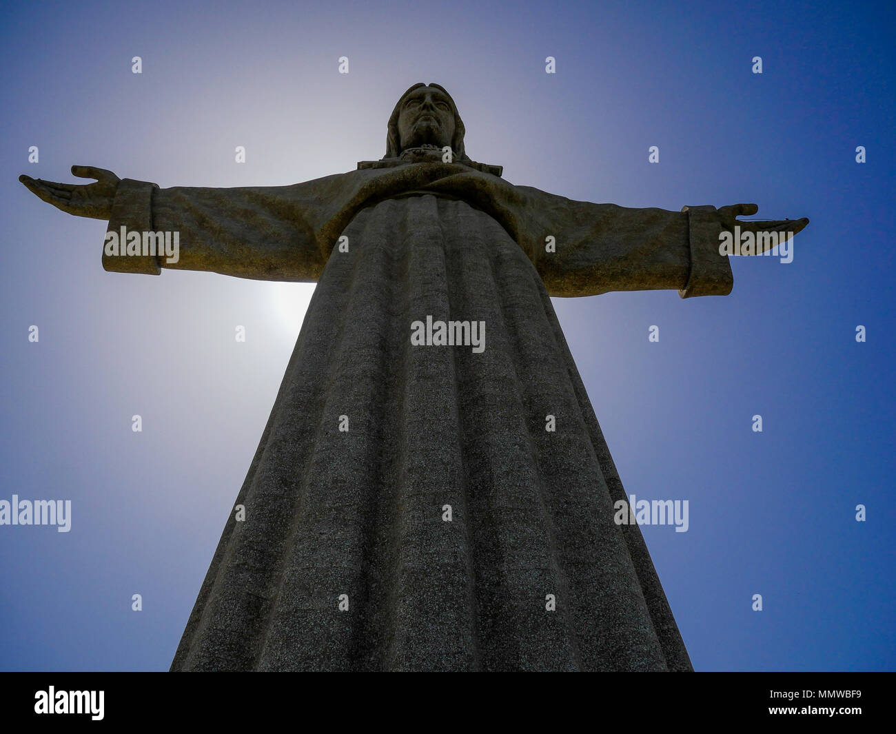 Cristo Rei giant statue Stock Photo Alamy