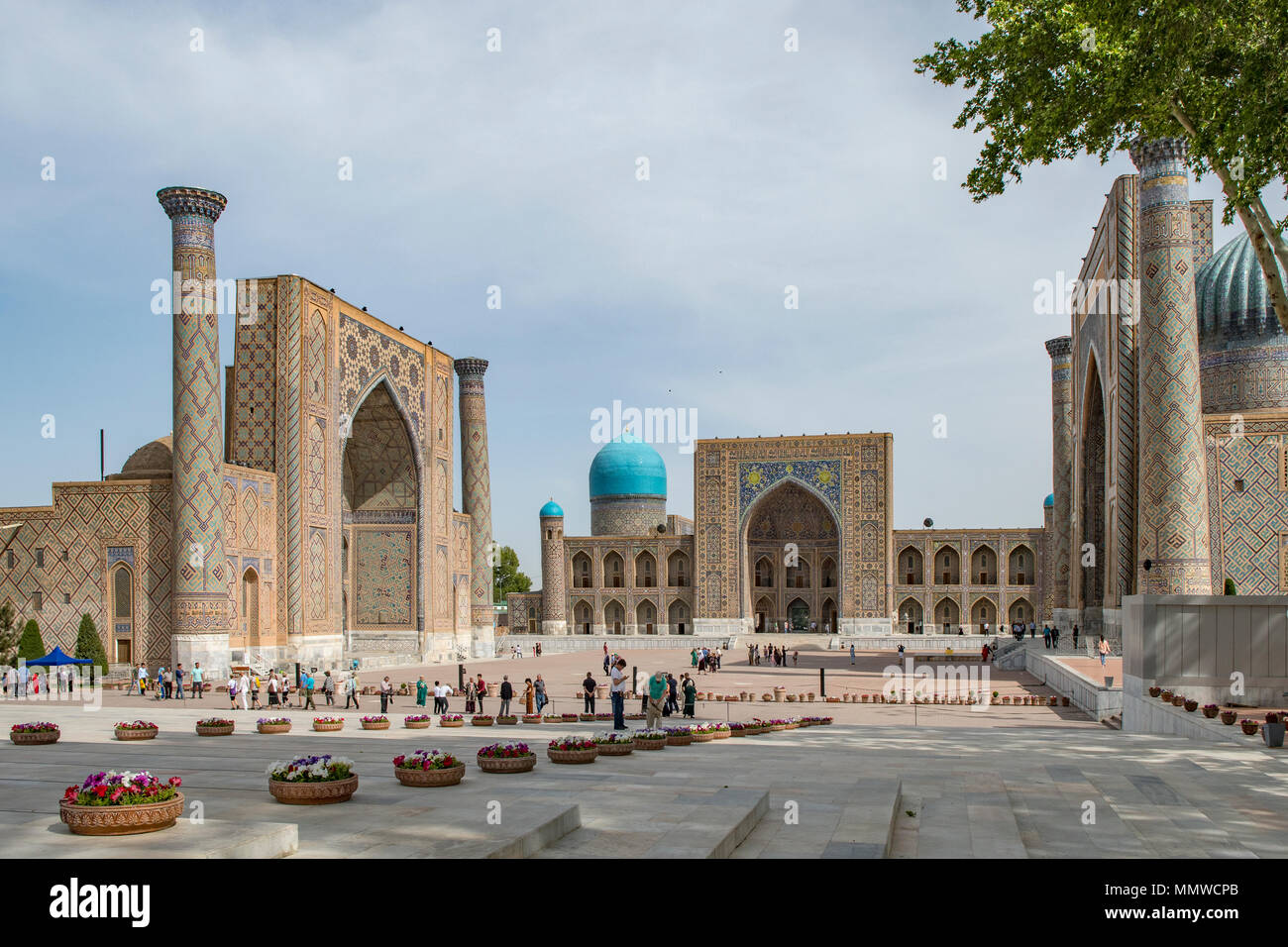 Registan Square, Samarkand, Uzbekistan Stock Photo