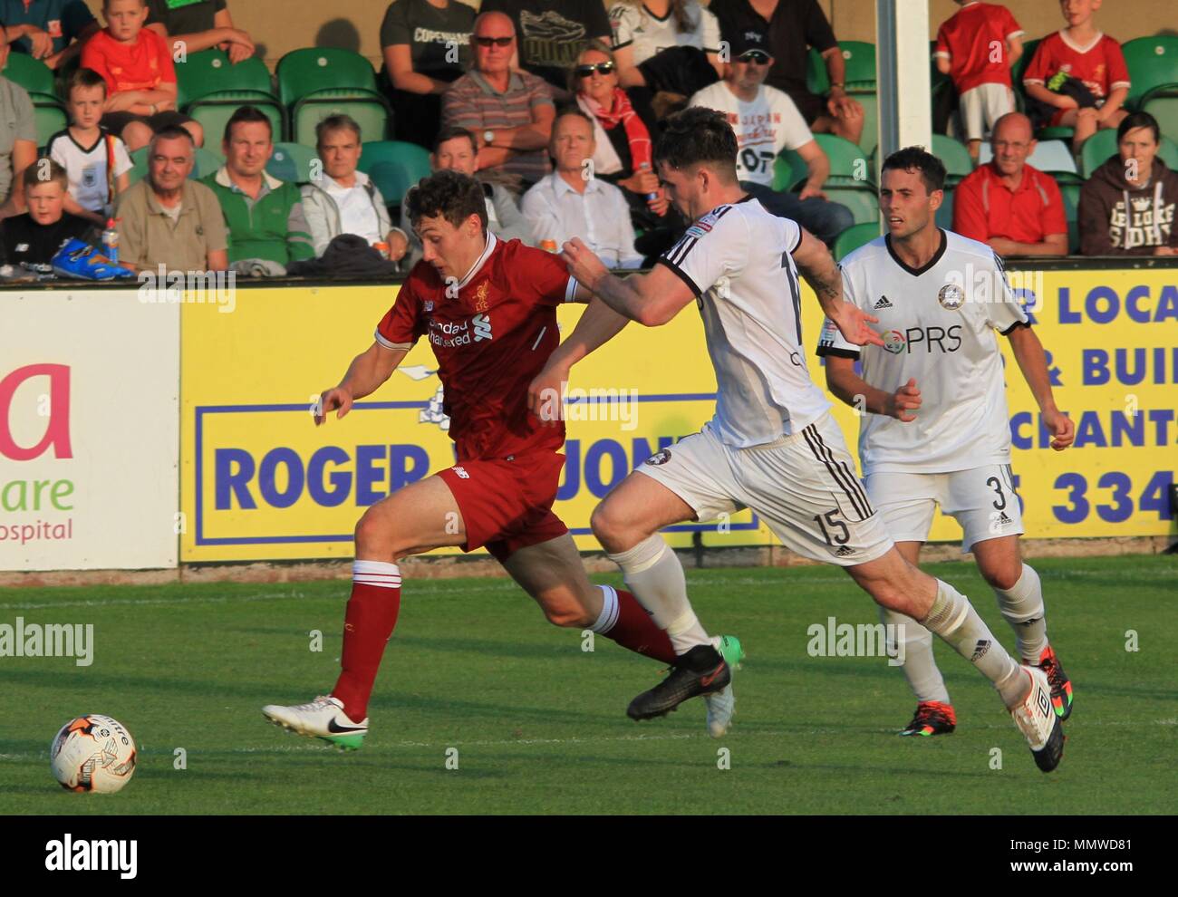 Rhyl,Uk, Rhyl Fc take on Liverpool u23s in a friendly match, credit Ian ...