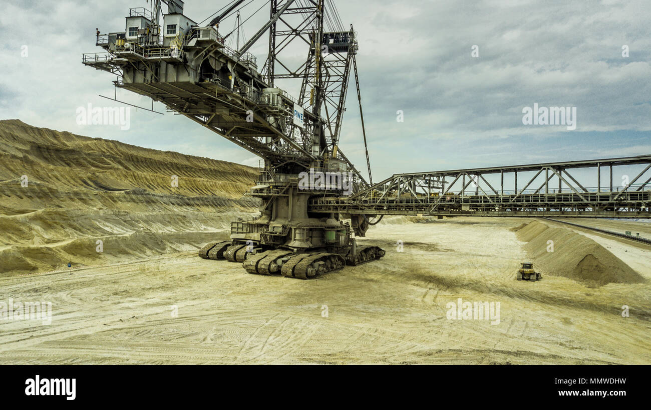 Giant Excavator In Open Pit Mine High Resolution Stock Photography and