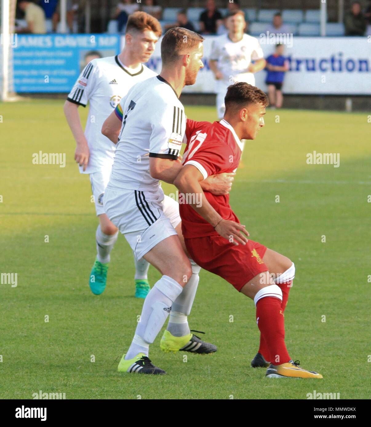 Rhyl,Uk, Rhyl Fc take on Liverpool u23s in a friendly match, credit Ian ...