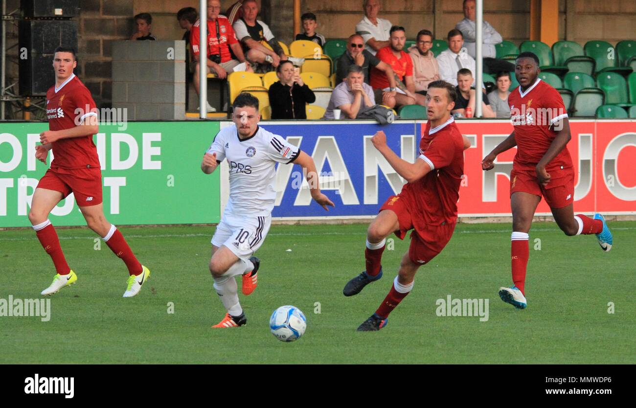 Rhyl,Uk, Rhyl Fc take on Liverpool u23s in a friendly match, credit Ian ...