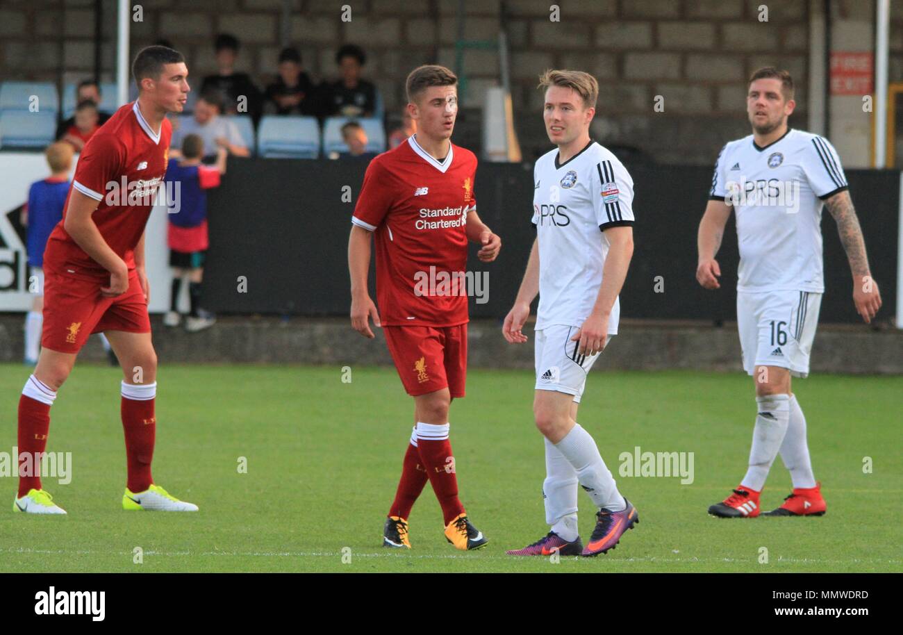 Rhyl,Uk, Rhyl Fc take on Liverpool u23s in a friendly match, credit Ian ...