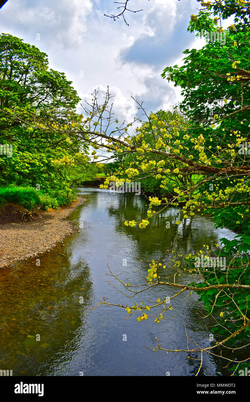 Wales Rivers Pretty The pretty river Ogmore as it passes through the rural village of ...