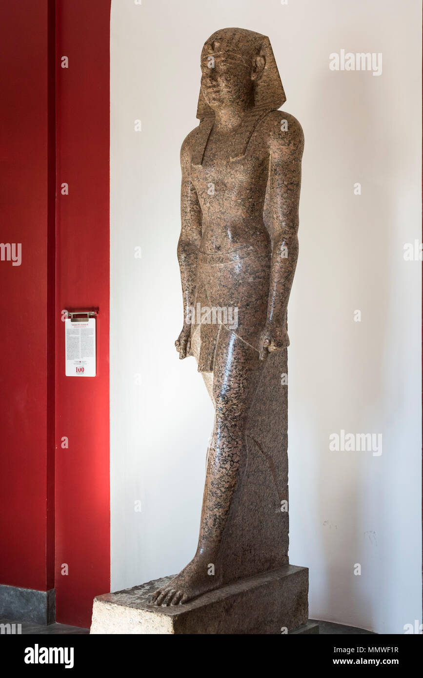 Rome. Italy. Statue of Egyptian King Ptolemy II Philadelphus, found in the Horti Sallustiani, Rome. Ptolemaic Period, reign of Ptolemy II, (285-246 BC Stock Photo