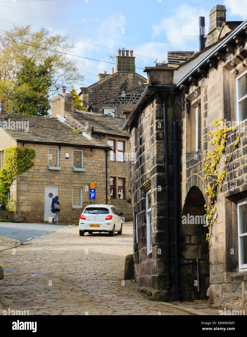 Heptonstall village, Calderdale, West Yorkshire, UK Stock Photo Alamy