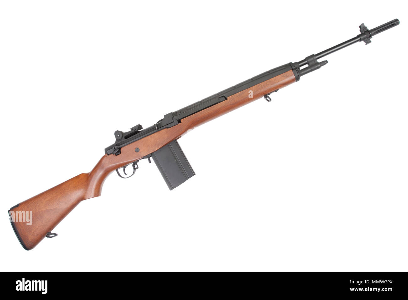 M14 rifle isolated Stock Photo - Alamy