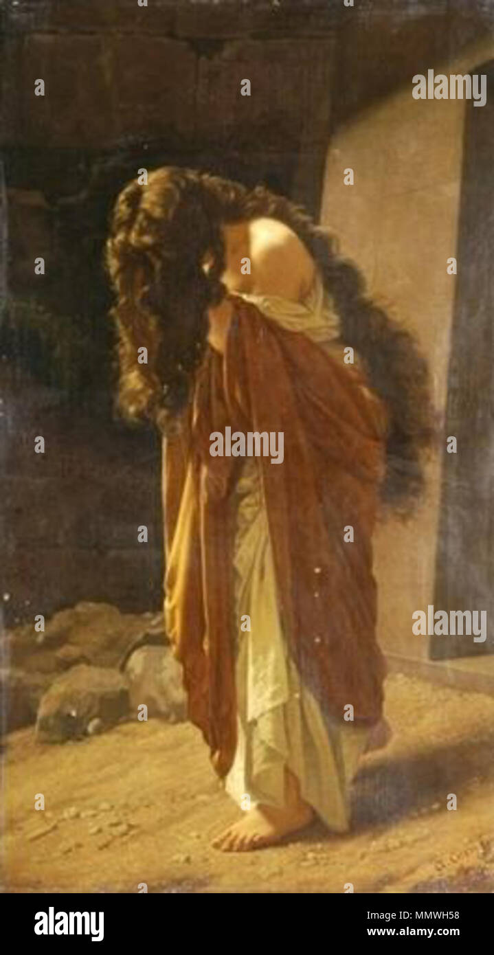 Ciseri, Antonio - Die büssende Magdalena - 1864 Stock Photo