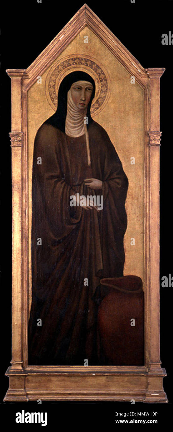 Saint Clare.. circa 1360-70. Clare Andrea Vanni Stock Photo