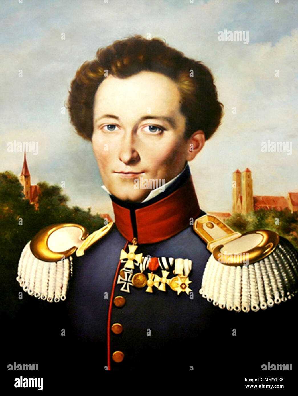 Carl von Clausewitz (1780–1831). 19th century. Clausewitz Stock Photo