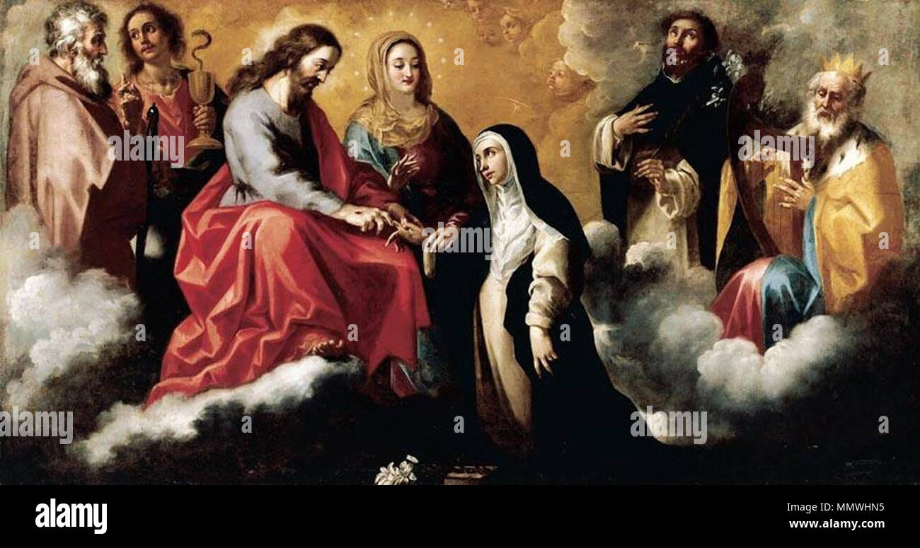 English: The Mystic Marriage of St Catherine of Siena . first half of ...